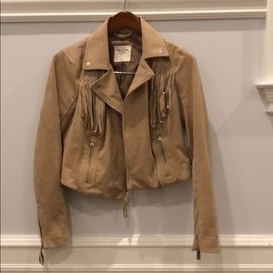 Suede Fringe Jacket